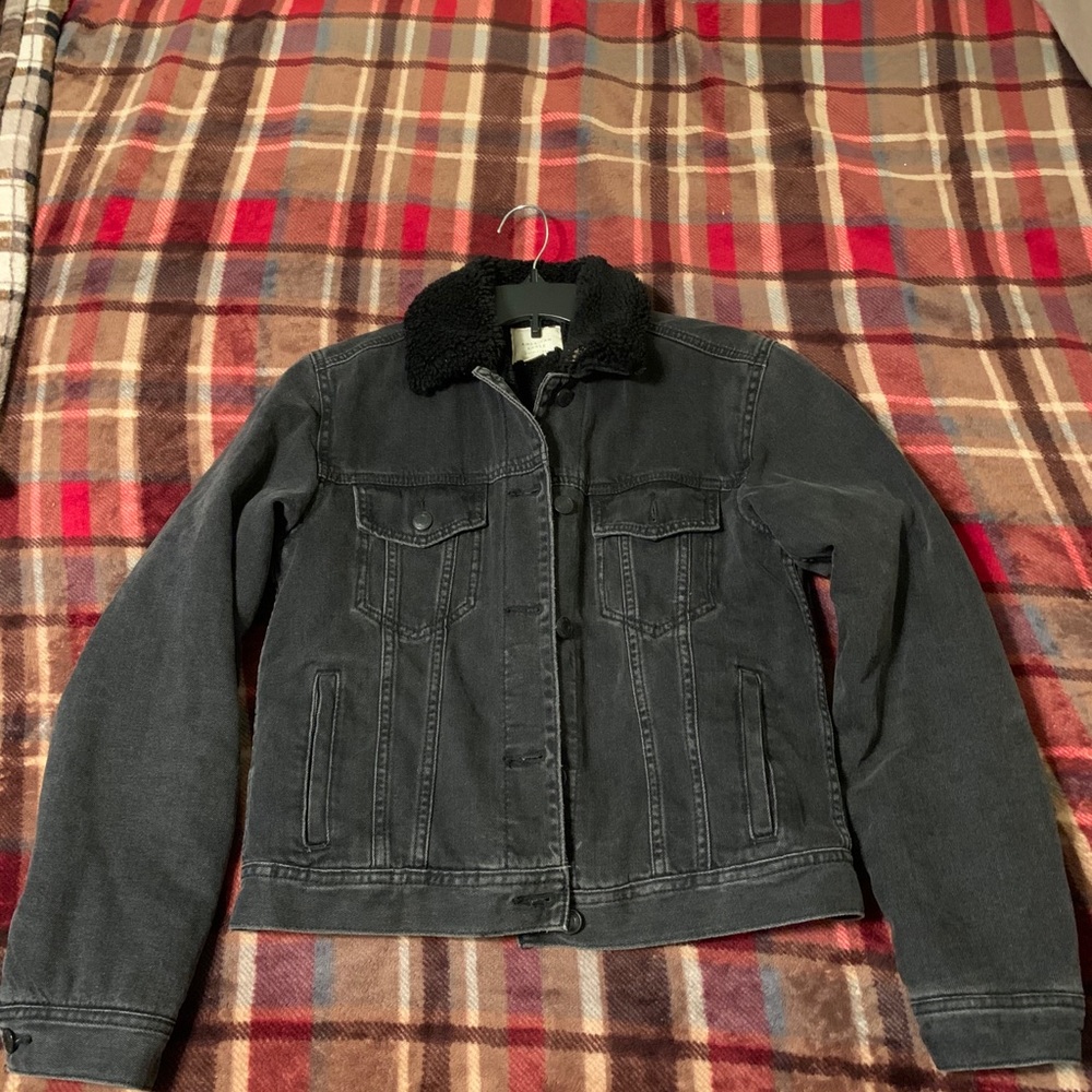 American Eagle Sherpa Jean Jacket